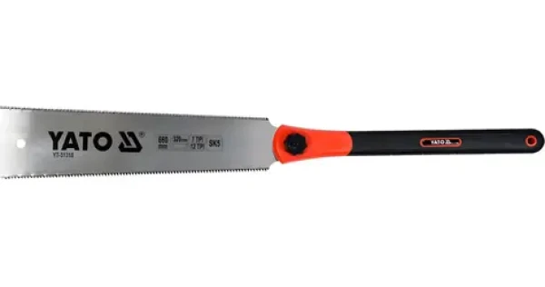 YATO Pila na dřevo japonská oboustranná 660 mm / Pila na dřevo / Ocel SK5 / 7 a 12 TPI / Rukojeť ABS/TPR (YT-31310)