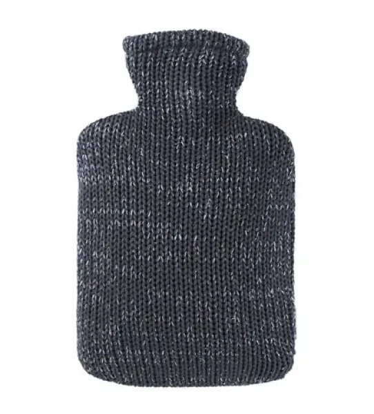 Hugo Frosch Classic Termofor s pleteným lurexovým obalem - antracitová (4250098505901)