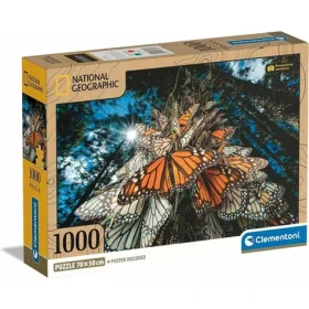 Clementoni PUZZLE National Geographic: Miliony motýlů monarchů cestují do zimovišť v Mexiku