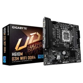 Gigabyte H610M D3H WIFI DDR4 / H610M / LGA 1700 / 2x DDR4 / 4x SATA III / Wi-Fi 5 / 1x GLAN / 2x M.2 / mATX (H610M D3H WIFI DDR4)