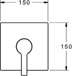 HANSA - Ronda Sprchová baterie pod omítku, chrom 83869583