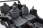 Mamido Elektrické autíčko Buggy UTV čtyřmístné 24V nafukovací kola bílé