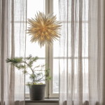 Watt & Veke Závěsná svítící hvězda Maja White 50 cm, bílá barva, papír