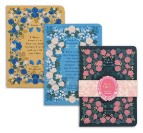 Zápisníky 3ks Pýcha a předsudek