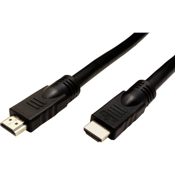 Roline HDMI kabel Zástrčka HDMI-A, Zástrčka HDMI-A 15.00 m černá 14.01.3452 stíněný, Aktivní se zesílením signálu HDMI kabel