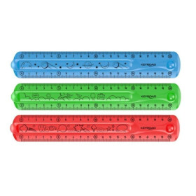 Pravítko KEYROAD Flexi, 20 cm mix