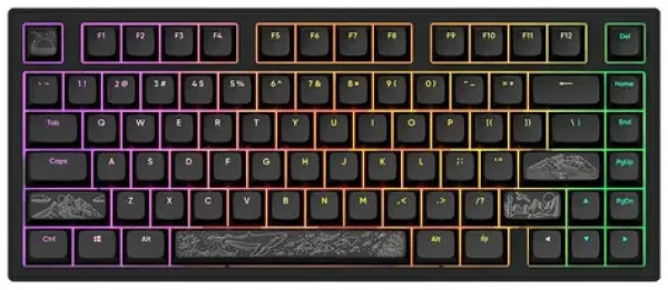 Dark Project ALU81A Terra Nostra černá / herní klávesnice / mechanická / spínače g3ms Moonstone / RGB / USB / 1.8m (DPKB_NOSTRA_81_ANSI_BLACK)