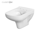 JIKA předstěnový instalační 8 cm systém bez tlačítka + WC CERSANIT CLEANON COLOUR + SEDÁTKO H894652 X CN1
