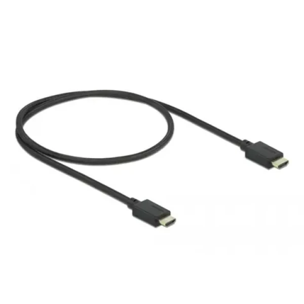 Delock Vysokorychlostní kabel HDMI 85386 / Kabel / 48 Gbps / 8K 60Hz / 0,5 m / nylonový oplet (85386)