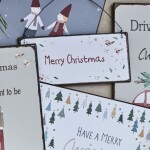 Ib Laursen Plechová cedule Merry Christmas, červená barva, kov