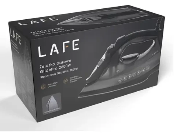 Lafe GlidePro / Napařovací žehlička / 2600 W / keramická žehlicí plocha / nádržka 600 ml / parní ráz 80 g (LAFZEL47582)