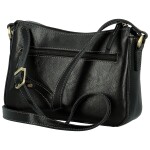 Luxusní dámská kožená crossbody kabelka Katana Arletta, černá