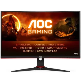 27" AOC C27G2E/BK černá / VA / 1920 x 1080 / 1ms / 3000:1 / 350cd-m2 / HDMI + DP / VESA (C27G2E/BK)