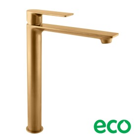 RAV Slezák - NIL - Umyvadlová vysoká baterie bez výpusti, Zlatá - kartáčovaná, 1/2" NL130.5ZK