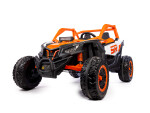 Mamido Elektrické autíčko Buggy Bumper 66 oranžové | 24V | 4x200W | EVA | LED | 2,4Ghz | ECO kůže
