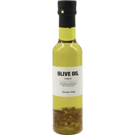 Nicolas Vahé Extra panenský olivový olej s česnekem 250 ml, zelená barva, sklo