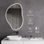 CERANO - Koupelnové LED zrcadlo Enolo - 70x108,5 CER-666019