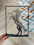 Strom života kůň dekorace na zeď Rozměr (cm): 38 x 27, Dekor: Černá