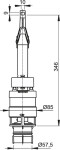 Alcadrain Vypouštěcí ventil pro předstěnové instalační systémy A06 A06