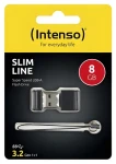 Intenso Slim Line 8GB černá / Flash disk / USB-A 3.0 / čtení: 35MB/s / zápis: 20MB/s (3532460)