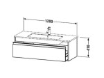 DURAVIT - Ketho Umyvadlová skříňka 41x120x48 cm, 1 zásuvka, lesklá bílá KT642102222