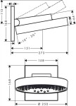 HANSGROHE - Rainfinity Hlavová sprcha, průměr 25 cm, 3 proudy, chrom 26232000
