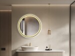 Zrcadlo se senzorem SAT Cool 60x60 cm černá SATZCO60CE SATZCO60CE