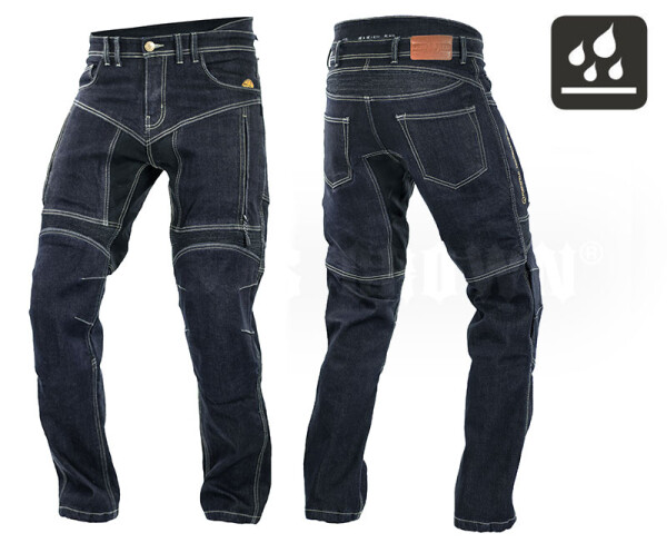 Džíny na motocykl Trilobite 667 Graphu men blue, nepromokavé - 40