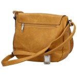 Trendy dámská crossbody s velkou klopou Rashida new, žlutá