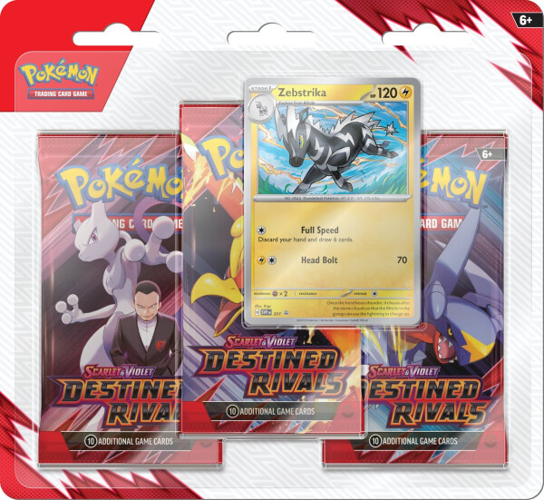 Pokémon TCG: Scarlet & Violet 10 Destined Rivals - 3 Blister Booster
