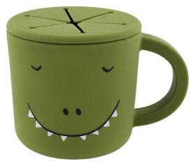 Silikonový hrnek na svačinu pro děti pan dinosaurus