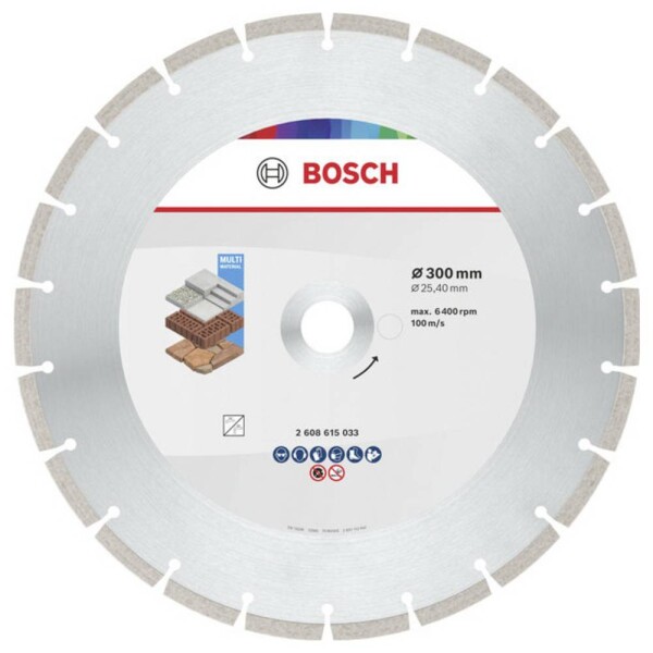Bosch Accessories 2608615033 2608615033 diamantový řezný kotouč Průměr 300 mm Ø otvoru 25.40 mm beton, cihla, Měkká hornina 1 ks