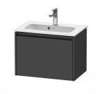 DURAVIT - Ketho.2 Umyvadlová skříňka 44x61x39 cm, 1 zásuvka, grafit mat K25055049490000