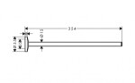 AXOR - Universal Circular Držák ručníku, délka 35 cm, leštěný vzhled zlata 42826990