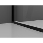 MEXEN - Exo sprchové dveře křídlové120, transparent, černá 814-120-000-70-00