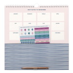 Busy B Nástěnný kalendář s perem Weekly Sage 2026, zelená barva, papír