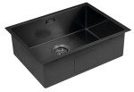 SAPHO - ZENITH nerezový dřez 60x45cm, gun metal ZN6045B