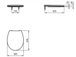 IDEAL STANDARD - Eurovit WC sedátko, bílá E131701