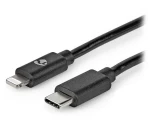 Nedis černá / Datový kabel USB-C - Lightning 8pin / USB 2.0 / 2 m (CCGP39650BK20)
