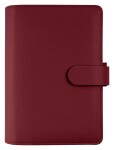 Kroužkový diář FILOFAX Saffiano, Osobní, dark cherry, modulární