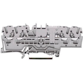 WAGO 2002-1801 průchodková svorka 5.20 mm pružinová svorka osazení: L šedá 1 ks