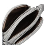 Trendy dámská koženková crossbody kabelka Cica, šedá