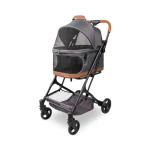 Wonderfold Pet Kočárek P2 pro psy 3v1 do 9kg (kočárek+autosedačka+přepravka) graphite grey (WFP2-GRY)