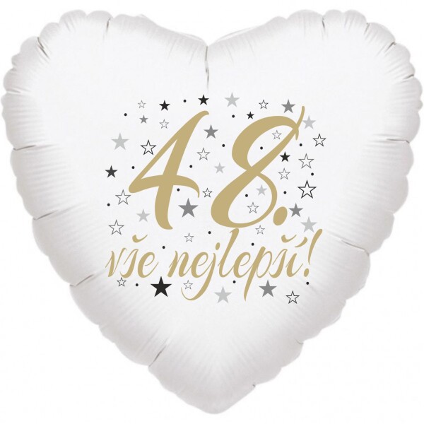 48. narozeniny balónek srdce Balonky.cz 48. narozeniny balónek srdce Balonky.cz