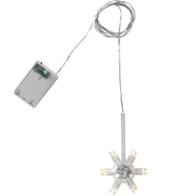 STAR TRADING LED osvětlení do papírové hvězdy Lighty, čirá barva, plast