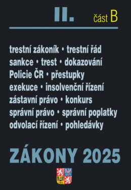 Zákony II. B / 2025 - Trestní právo - Sbírka zákonů
