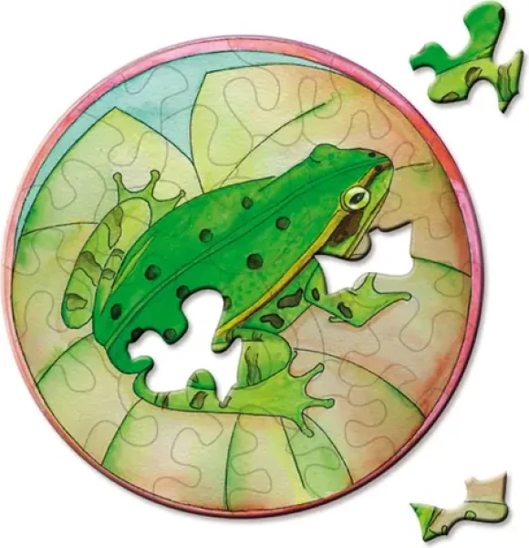 CURIOSI Kulaté puzzle Picoli: Stromová žába