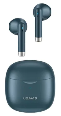 USAMS US-IA04 TWS tmavě modrá / Bezdrátová sluchátka do uší / Bluetooth 5.0 (BHUIA03)
