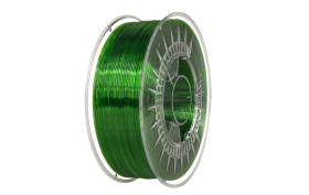 PET-G filament 1,75 mm zelený transparentní green transparent 2 Devil Design 1 kg