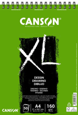 Skicák Canson XL Dessin A4 400039088 160g, 50 listů